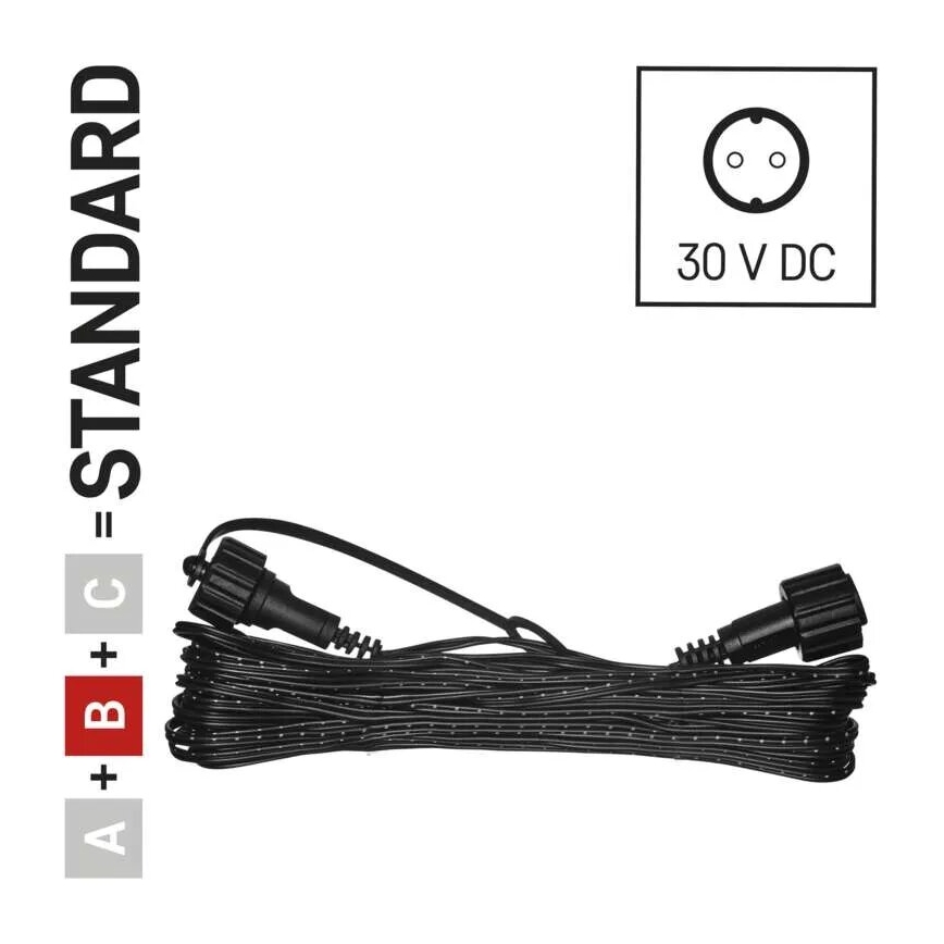 Cabo de extensão exterior para ligação de correntes 10 m IP44