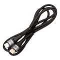 Cabo USB trançado USB-C / USB-C conector 60W 1m preto