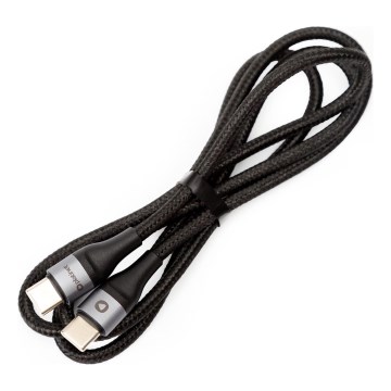 Cabo USB trançado USB-C / USB-C conector 60W 1m preto
