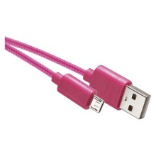 Cabo USB USB 2.0 A konektor/USB B micro konektor rosa