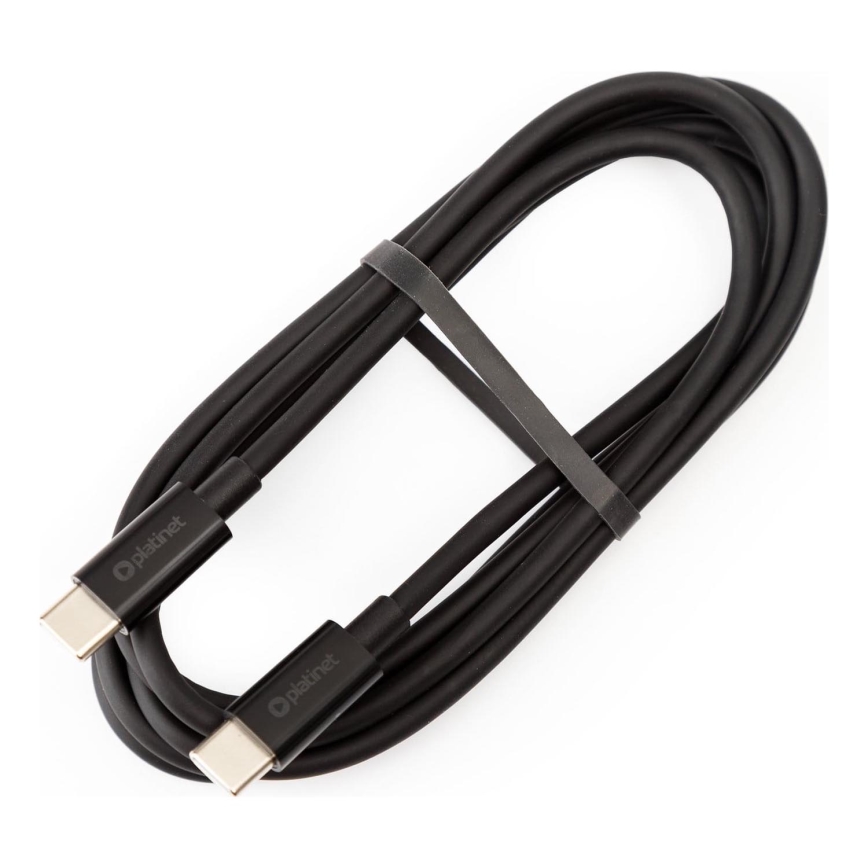 Cabo USB USB-C / USB-C conector 100W 1,5m preto