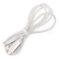 Cabo USB USB-C / USB-C conector com LED retroiluminação 60W 1m branco