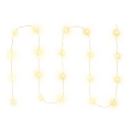 Cadeia de luzes de Natal LED 20xLED/2xAA 2,3m branco quente
