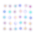 Cadeia de luzes de Natal LED 30xLED/2xAA 3,3m multicolorido