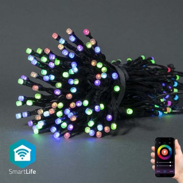 Cadeia de luzes de Natal para exterior LED RGB 84xLED/8 funções 13m IP65 Wi-Fi Tuya