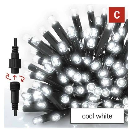 Cadeia de luzes LED para exterior 50xLED/3x0,4m IP44 branco frio