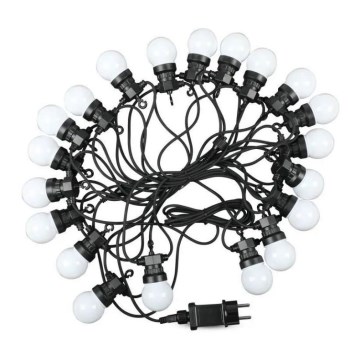 Cadeia de luzes LED para exterior STRING 10m 20xLED/0,5W/24/230V 3000K IP44