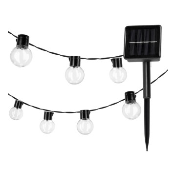 Cadeia de Luzes LED Solar 30xLED/0,12W/1,2V 1xAA IP44 3000K 400 mAh