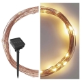 Cadeia de Luzes LED Solar LED/2,4W/1,2V 1xAA 15 m IP44 3000K 600 mAh