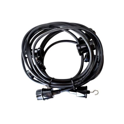 Cadeia decorativa exterior GIRLANDA 6,5 m 5xE27/15W/230V IP44