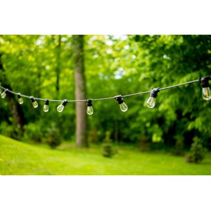 Cadeia decorativa exterior MIMOSA 20xE27/1,3W/230V IP44 20m