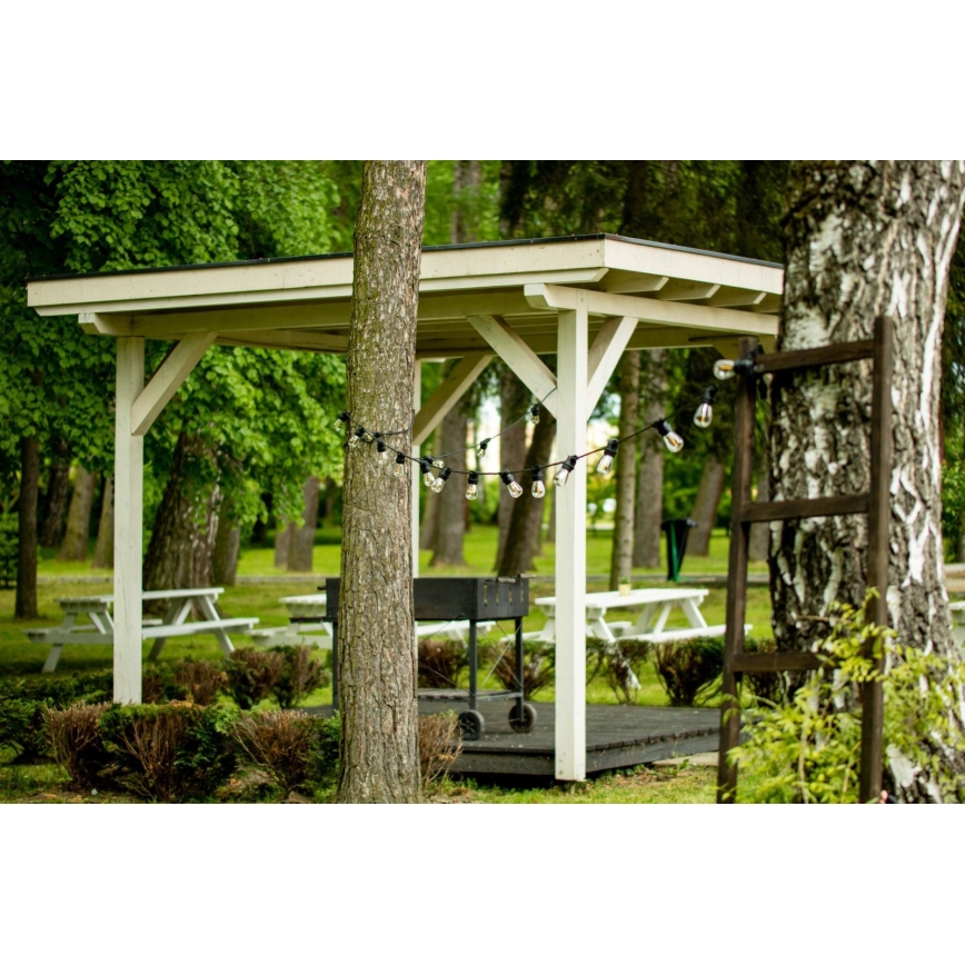 Cadeia decorativa exterior MIMOSA 20xE27/1,3W/230V IP44 20m