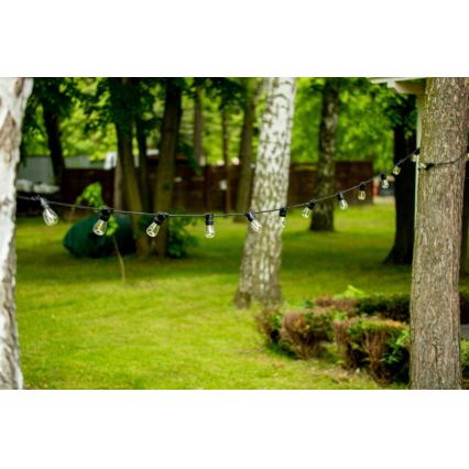 Cadeia decorativa exterior MIMOSA 20xE27/1,3W/230V IP44 20m