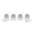 Cadeia Decorativa LED RGBIC+CCT com Iluminação Pontual GoSmart - Extensão 4xLED/7W/230V 85 cm Wi-Fi Tuya