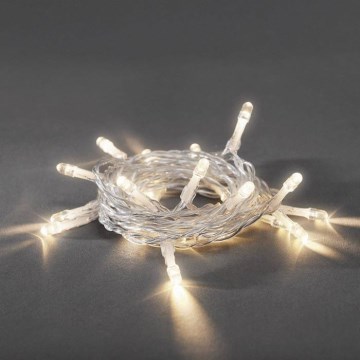 Cadeia luminosa de Natal 20xLED/2xAA 3,35m