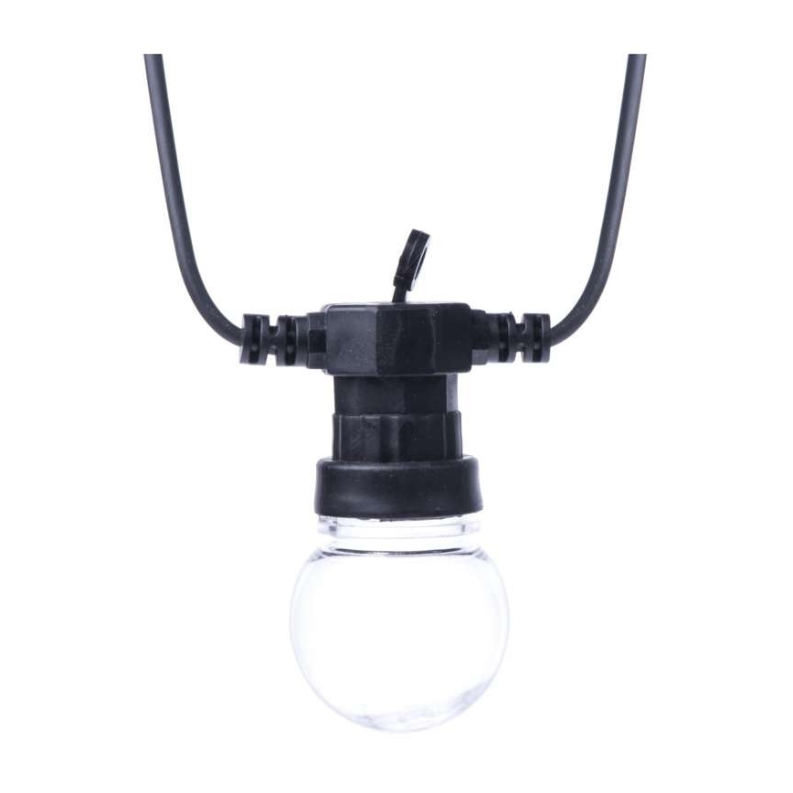 Cadeia luminosa decorativa para exterior 10xLED/10m IP44, transparente