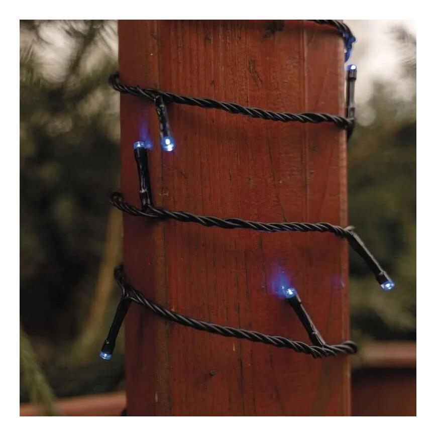 Cadeia luminosa LED para exterior 100xLED/10m IP44 azul