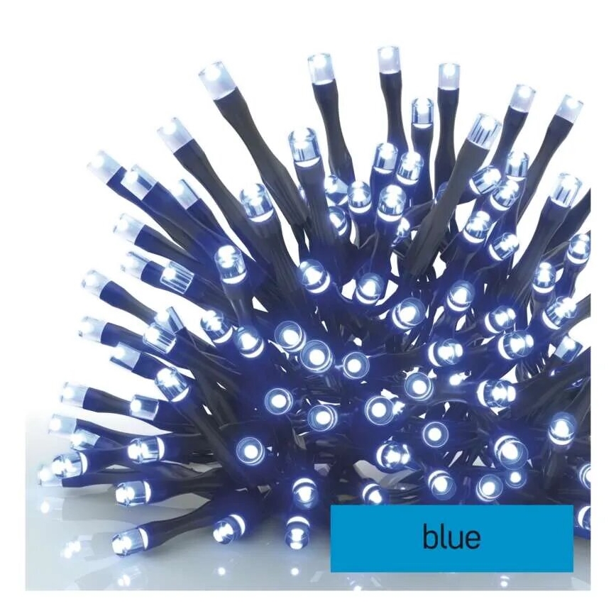 Cadeia luminosa LED para exterior 100xLED/10m IP44 azul