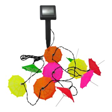Cadeia Solar LED 10xLED/1,2V 300 mAh 3,8 m IP44 guarda-chuvas