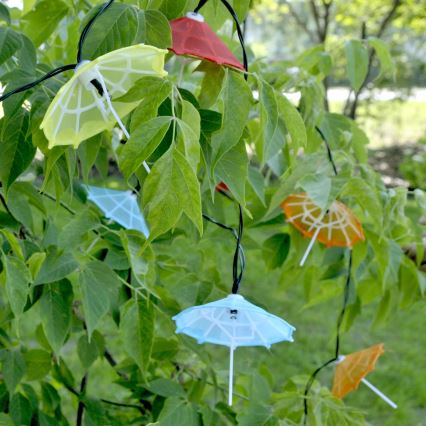 Cadeia Solar LED 10xLED/1,2V 300 mAh 3,8 m IP44 guarda-chuvas