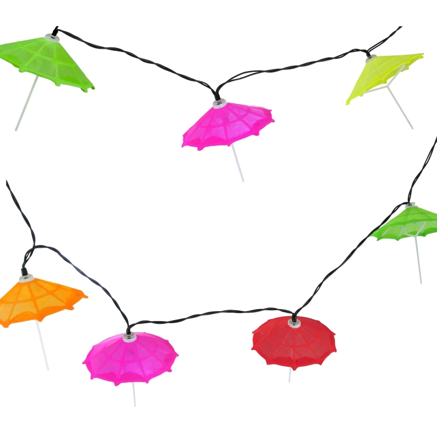 Cadeia Solar LED 10xLED/1,2V 300 mAh 3,8 m IP44 guarda-chuvas