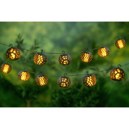 Cadeia Solar LED 3,8m 8xLED/1,2V 600 mAh