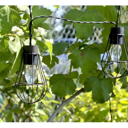 Cadeia de luzes LED solar exterior 10xLED/1,2V 300 mAh 3,8 m IP44