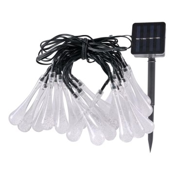 Cadeia Solar LED ICE 30xLED/1,2V 300 mAh IP44