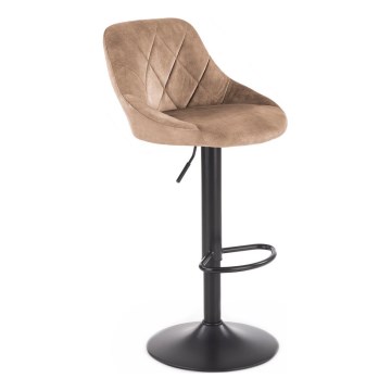 Cadeira de bar 106x47 cm preta/marrom