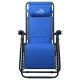 Cadeira de campismo ajustável azul