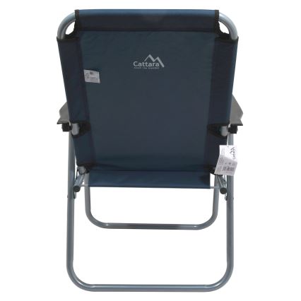 Cadeira de campismo dobrável azul