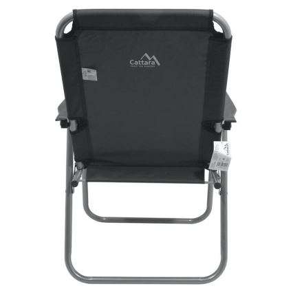 Cadeira de campismo dobrável cinzenta