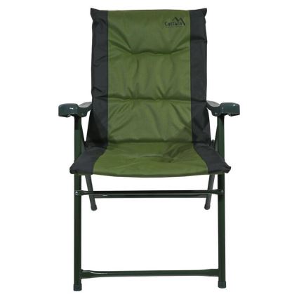 Cadeira de campismo dobrável verde