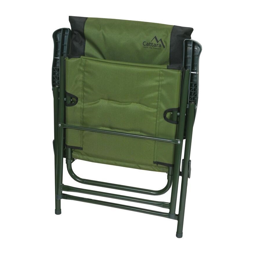 Cadeira de campismo dobrável verde