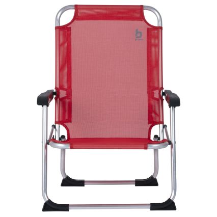 Cadeira de campismo dobrável vermelha