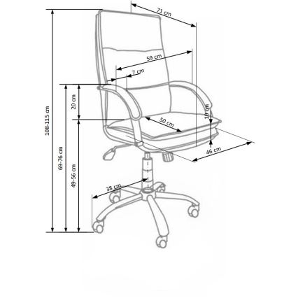 Cadeira de escritório LOMI preta