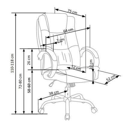 Cadeira de escritório RELAX preto