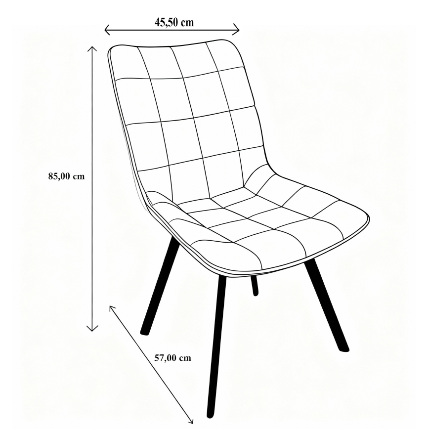Cadeira de jantar ADINA bege
