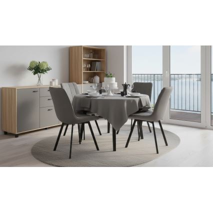 Cadeira de jantar ADINA cinza