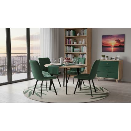 Cadeira de jantar ADINA verde