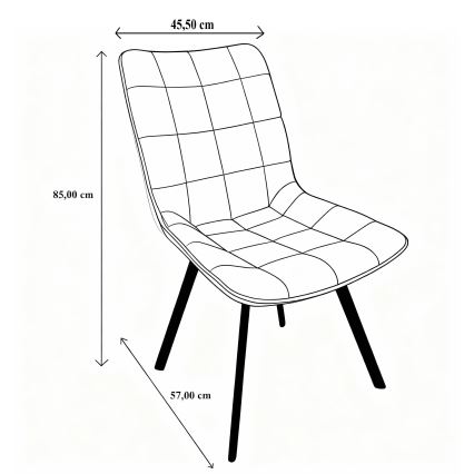 Cadeira de jantar ADINA verde