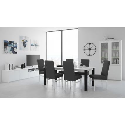 Cadeira de jantar ALISON cinza/branca