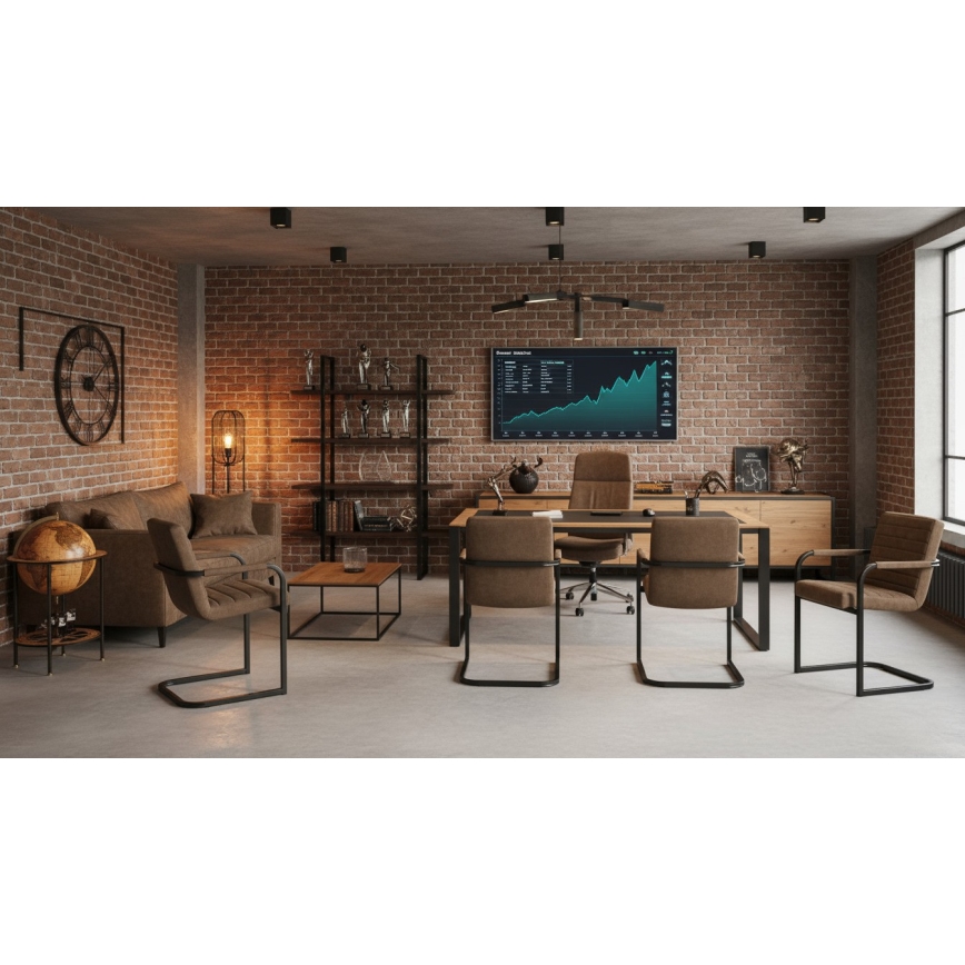 Cadeira de jantar BART castanha