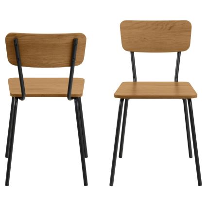 Cadeira de jantar CARYS — 1 unidade, carvalho