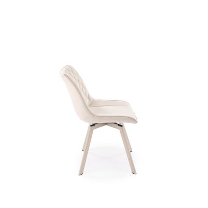 Cadeira de jantar giratória OMBRA, 1 unidade, creme