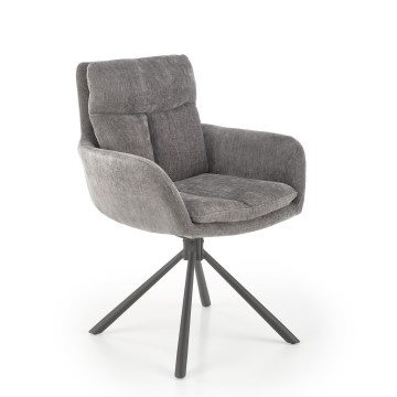 Cadeira de jantar HALSA, 1 peça, cinza