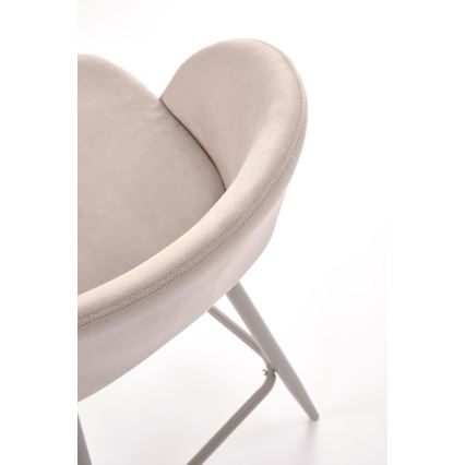 Cadeira de jantar KVEL 1 unidade creme