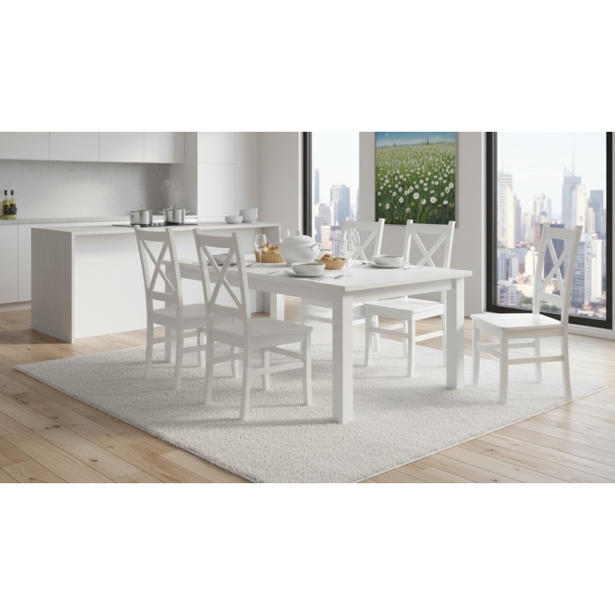 Cadeira de jantar NATE branca