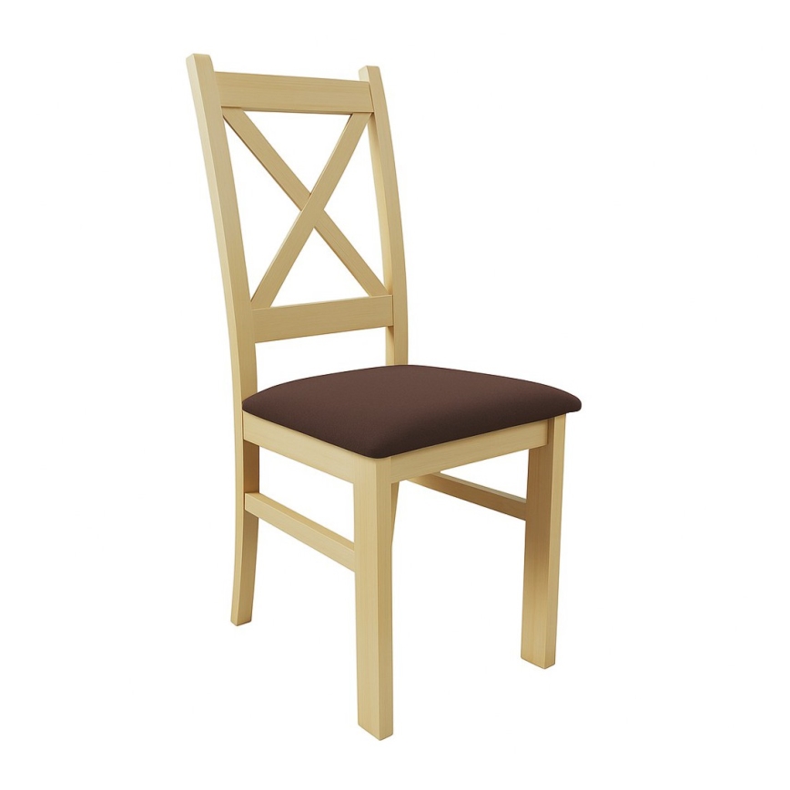 Cadeira de jantar NATE carvalho sonoma/marrom escuro