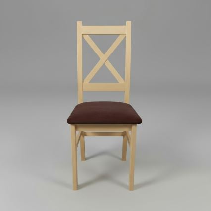 Cadeira de jantar NATE carvalho sonoma/marrom escuro